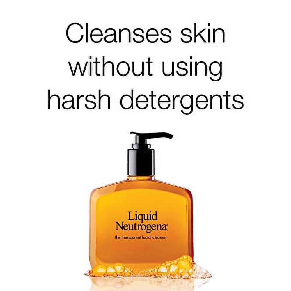 Neutrogena Liquid Neutrogena The Transparent Facial Cleanser, Fragrance Free, 8 fl oz (1 Pack)