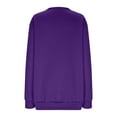 thumbnail image 4 of Womens Plus Size Tops, Crewneck Sweatshirts for Women Fall Fashion Loose Fit Solid Color Long Sleeve Pullover, 4 of 4
