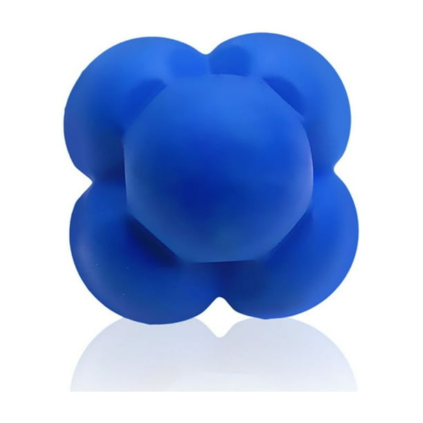 Pelota hexagonal de goma para rebote, entrenador de coordinación, reflejos y velocidad.