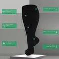 thumbnail image 6 of Plus Size Compression Socks for Women Men 20-30 mmHg 2xl 3xl 4xl , Wide Calf High Tights Long SocksStockings Best Support for Circulation, Running, 6 of 6