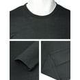 thumbnail image 4 of H2H Mens Casual Slim Fit Long Sleeve Crew-Neck T-Shirts CHARCOAL US M/ASIA L (CMTTL137), 4 of 6