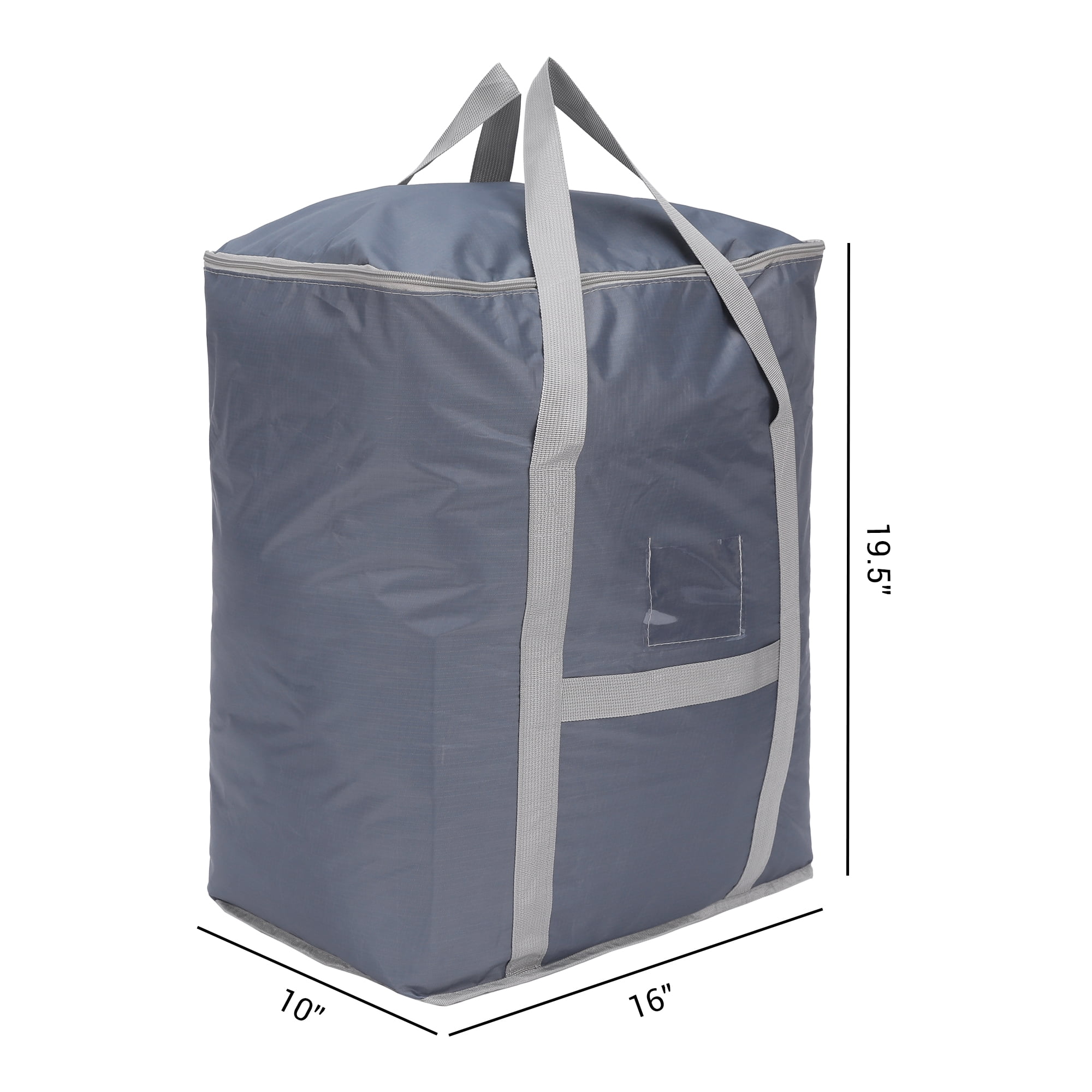 Unique Bargains 1 Pack Clothes Storage Bags Moving Bags Gray 20*16*20in