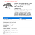 thumbnail image 2 of Oil Pump - Compatible with 2011 - 2019 Dodge Journey 3.6L V6 VIN G DOHC 2012 2013 2014 2015 2016 2017 2018, 2 of 2