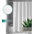 thumbnail image 3 of JOOCAR Waterproof Shower Curtain Liner, Natural Simple Plant Green Agave Shower Curtains for Bathroom, Showers Stall & Clawfoot Tub, 72x72 inch Polyester Fabric Shower Curtain, 3 of 6