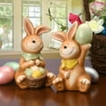 thumbnail image 5 of 7 in. Easter Bunny Pair Holding Eggs, 5 of 5