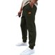 thumbnail image 3 of Ceisia Men Solid Color Corduroy Straight Leg Pants Elastic Waist Drawstring Gift Casual Trousers, 3 of 7