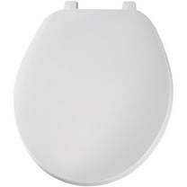 Open Box BEMIS GR70 000 Toilet Seat, With Cover, Plastic, Round, White