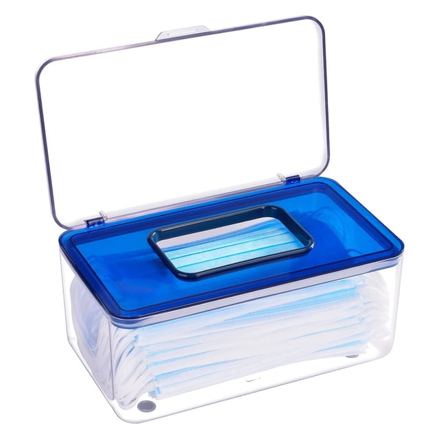 Mask Dispenser,Mask Holder Storage Box for Damp Proof Mask Case with Cover