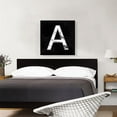 thumbnail image 2 of ARTCANVAS Classy Black White Marble Alphabet Letter A Canvas Art Print - Size: 26" x 26" (0.75" Deep), 2 of 9