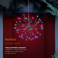 thumbnail image 6 of Alpine Corporation Christmas Twig Snowflake Ornament with LED Lights, Multi-Colored, 6 of 14