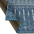 thumbnail image 5 of ReaLife Rugs Machine Washable Moroccan Blue Eco-friendly Recycled Fiber Area Runner Rug (5' x 7'), 5 of 11