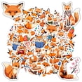 thumbnail image 6 of 35pcs-50pcs Cute Fox Stickers Animal Stationery Stickers Funny Kids Stickers  for Laptops Notebooks Suitcases, 6 of 9