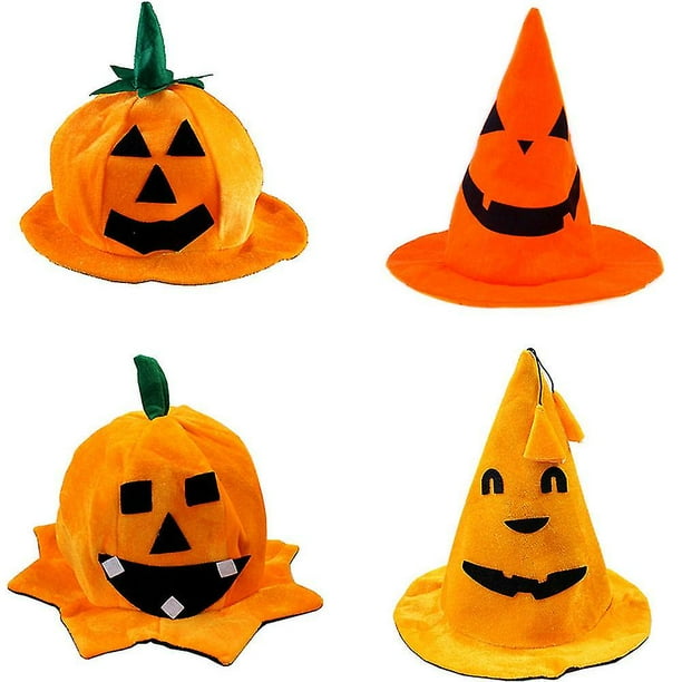 Festival de fantasmas de Halloween Vestir accesorios de rendimiento Sombreros Sombreros de bruja Sombreros de calabaza