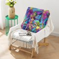 thumbnail image 2 of Ocean Sunset with Palm Trees Yoga Pillow - Extra-Thick 4.7" Floor Seating Cushion, Japanese-Style Zabuton with 9-Point Stitching, Perfect for Meditation & Relaxation, 2 of 5