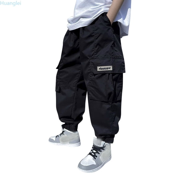 Huanglei Boys' Pants Overalls Children's Children's Casual Pants Autumn Pants Cargo Pants Casual Athletic Clothes