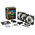 thumbnail image 2 of Corsair ML120 PRO 120mm Premium Magnetic Levitation RGB LED PWM Fan with Lighting Node 3 Pack (CO-9050076-WW), 2 of 4