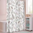 thumbnail image 5 of Shower Curtain Leaves Berry Shower Curtains for Bathroom Decor, Waterproof Polyester Shower Curtain Set with Hooks, Small Stall Size 36" x 72" Eucalyptus Leaves Plant, 5 of 9