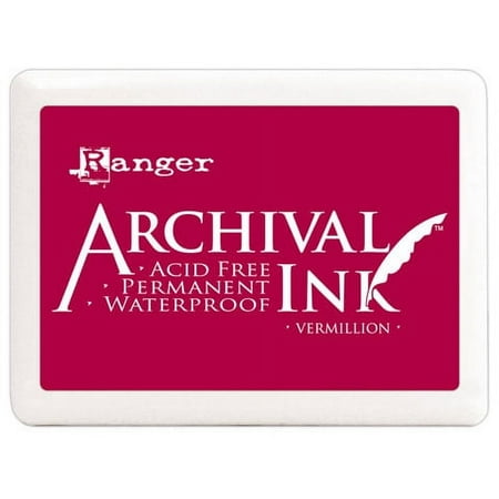UPC: 0789541030522 | Ink Pad Jumbo Vermillion Archival Dye Permanent Waterproof