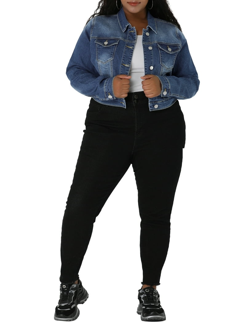 極美品✨クラネ BELL SLEEVE COMPACT JEAN JACKET Skylinewears Women's Long Sleeve Jean Jacket Short Cropped