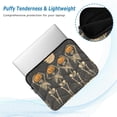 thumbnail image 2 of FORMRS 15"-15.6" Laptop Sleeve Protective Case Soft Carrying Quilted Computer Bag Cover, Beige Halloween Skeleton, 2 of 7