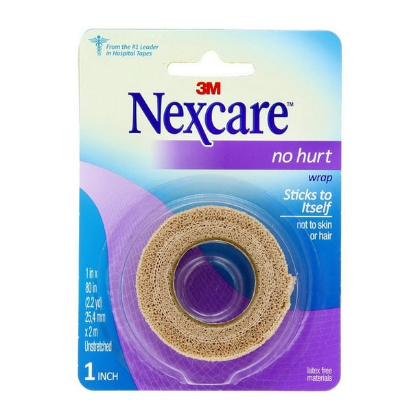 Nexcare First Aid No Hurt Tape, Latex Free, 1"X5 Yd, 2 Pack Walmart