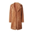 thumbnail image 4 of LMLYSoH Women Coat, Solid Color Cardigan Loose Jacket, Long Sleeve Folded Collar Wild Fashion Spring/Autumn/Winter Outerwear, 4 of 9