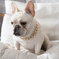thumbnail image 5 of UDIYO 36cm/45cm Adjustable Dog Cat Punk Chain Collar Lead Wide Necklace Pet Accessory, 5 of 7