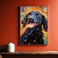 thumbnail image 3 of Curly Coated Retriever Dog Starry Night Van Gogh Wall Art Canvas for Living Room Oil Painting Artwork Landscape Canvas Artwok for Living Room Bedroom Home Decorations Wall Decor Large, 3 of 4