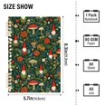 thumbnail image 2 of FORMRS 1-Subject Spiral Notebook 8" x 5" College Ruled 60 Refillable Sheet A5 Hard Cover, 2 Pack, Forest Mushroom Pattern, 2 of 7