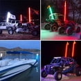 thumbnail image 6 of 1/2Pcs 3ft/4ft/5ft Dancing/Chasing LED Whip Light w/Flag 6000 color RF Remote Controlled Lighted Antenna Whip for Offroad Can-am Sand UTV ATV Truck, 6 of 15