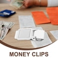 thumbnail image 2 of BRIGHTFUFU 3 uds Clip de fijación de dinero Clip de almacenamiento de dinero Clip de dinero inoxidable Clip de dinero ligero Clip pequeño, 2 of 7