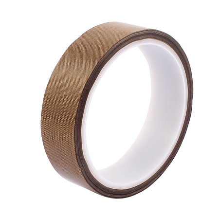 25mm Wide 10M Long 0.13mm Thickness Nonstick High Temperature PTFE Adhesive Tape