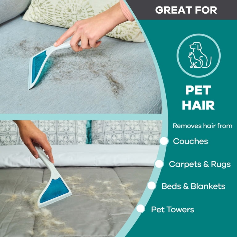 Helio Air Pet Broom Mini: 2-Piece Hair Remover Kit: All-Surface