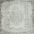 thumbnail image 1 of Ahgly Company Indoor Square Traditional Dark White Beige Persian Area Rugs, 3' Square, 1 of 6