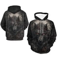 thumbnail image 4 of LAOLIUSN Men’s Wolf Pack 3D Graphic Hoodie, All-Over Print Pullover Sweatshirt, Sizes S–4XL, 4 of 7