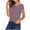 Hot Pink, variant on Vrorvz Striped Shirts for Womens Short Sleeve Breathable Lightweight Summer Tee Trendy Vacation Beach Tops