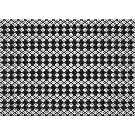 Ahgly Company Indoor Rectangle Patterned Midnight Gray Area Rugs, 5' x 7'