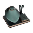 thumbnail image 2 of Kuntesetty Jewelry Display Necklace Earring Set Display Stand for Home Selling Showcase green, 2 of 9
