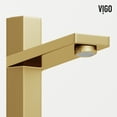 thumbnail image 2 of VIGO Nova Single Handle Single-Hole Bathroom Vessel Faucet in Matte Brushed Gold, 2 of 12