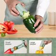 thumbnail image 3 of 2025 New 2 in 1 Bell Pepper Cutter Pepper Porer Seed Remover Tool, 3 of 5