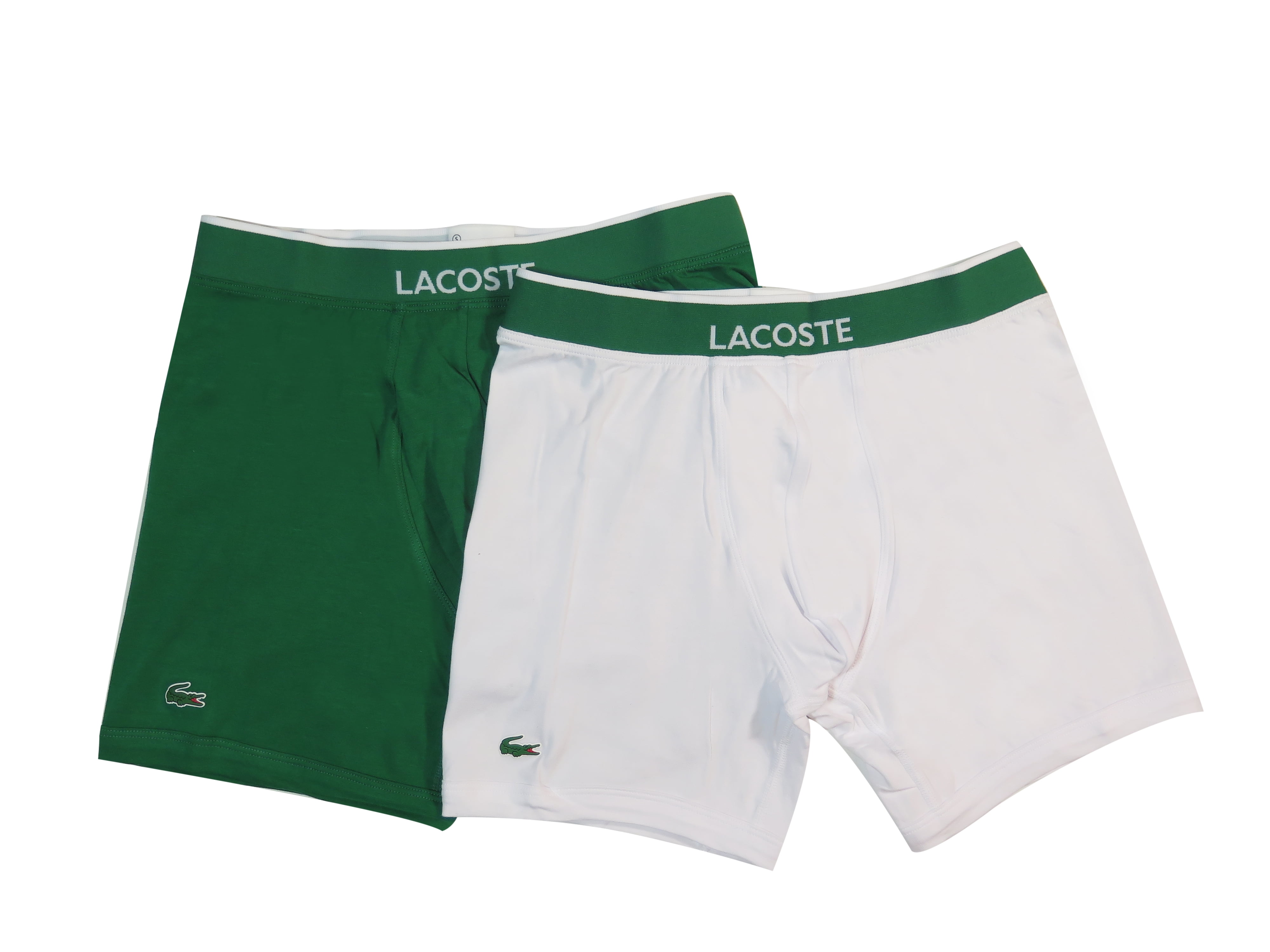 LACOSTE MENS PACK OF 2 COTTON STRETCH BOXER SHORTS SMALL RRP:-£40