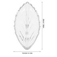 thumbnail image 4 of SEWACC Large Capacity Dry Fruit Tray Leaf Shaped Plastic Serving Platter for Kitchenware 1Pcs, 4 of 8