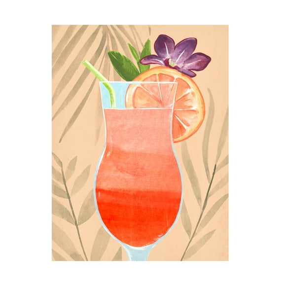 Annie Warren 'Tropical Cocktail III' Canvas Art