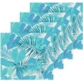 thumbnail image 2 of Dreamtimes 2PCS Blue Jungle Leaves Towels Cotton Washcloths Set,Quick Drying & Absorbent Soft Bathroom Hand Towel Lightweight & Portable Fingertip Towel, 2 of 7