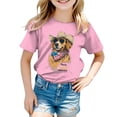 thumbnail image 4 of Quealent 250 Years USA Shirt for Kids 1776 American Flag Graphic Shirt Boys Girls Patriotic Short Sleeve 4th of July Tee Top 4-13Y (Pink, 9-10 Years), 4 of 5