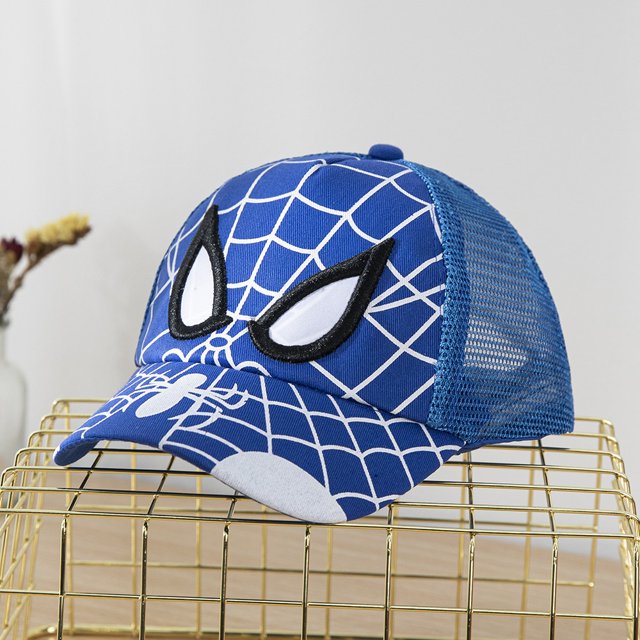 Disney-gorra de béisbol de Spiderman para niño, gorro de Hip Hop de dibujos animados, transpirable, protección solar, viaje, regalo informal Fivean unisex