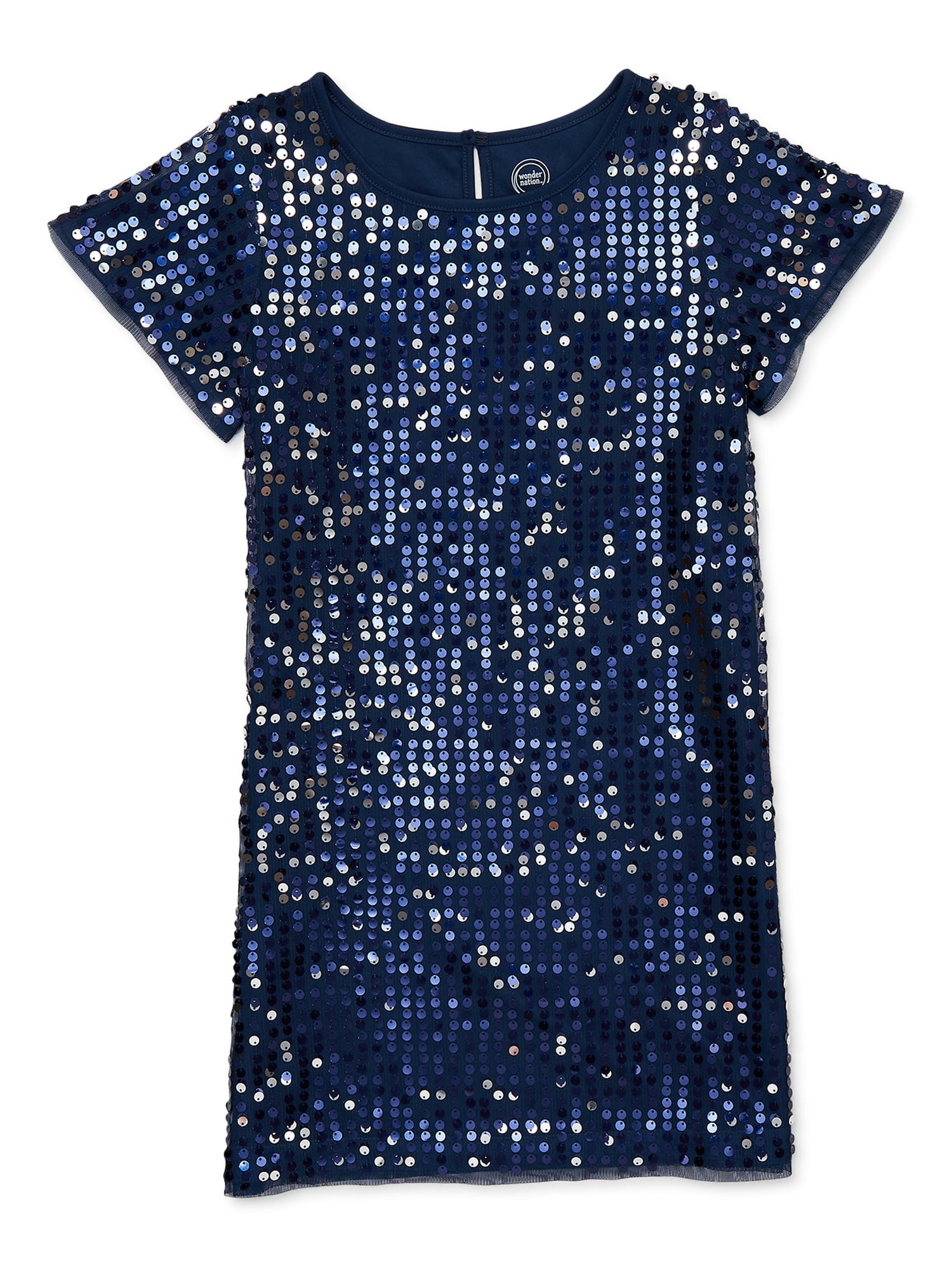 Wonder Nation Girls Sequin Shift Dress, Sizes 4-18 & Plus