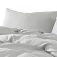 thumbnail image 2 of Edge 4 Piece King Size Duvet Comforter Set - Washed Linen - Cotton - Soft Gray, 2 of 5