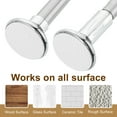 thumbnail image 3 of Unique Bargains 16-20 Inch Silver Telescopic Curtain Rods, Adjustable Stainless Steel Shower Curtain Rod for Bathroom Bedroom, 3 of 5