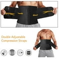 thumbnail image 5 of VASLANDA Men Sauna Waist Trimmer Sport Workout Fitness AB Belt with Adjustable Double Straps Waist Trainer Neoprene Body Shaper, 5 of 6